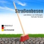 BigDean Kinder Besen Straßenbesen Mit Extra Starken Roten Borsten Kindgerechte Gartengeräte Straßenbesen Mit Stabilem Holz Stiel_5