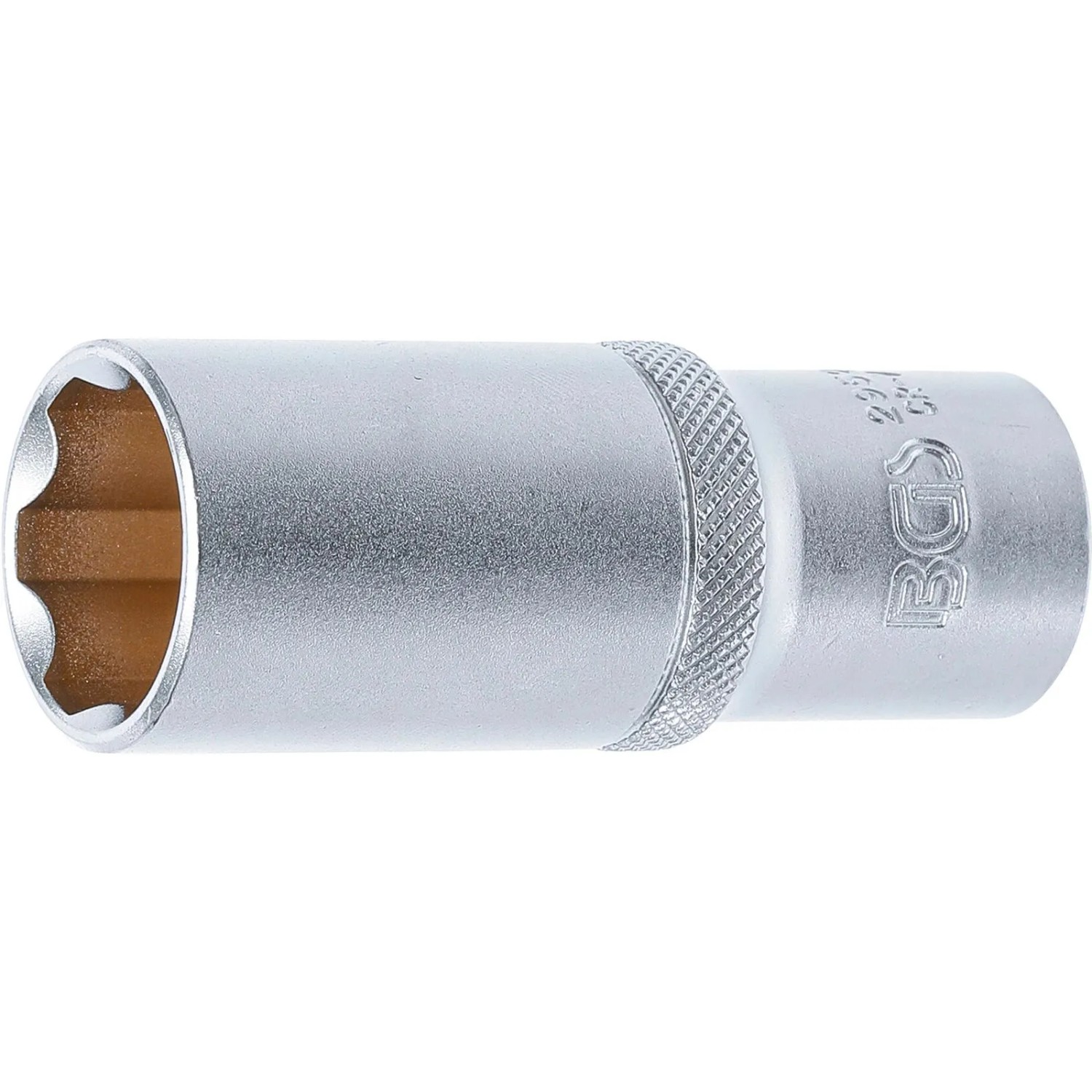 BGS Steckschlüssel Einsatz Super Lock Tief Antrieb Innenvierkant 12 5 Mm  1 2 Zoll  SW 22 Mm 2952