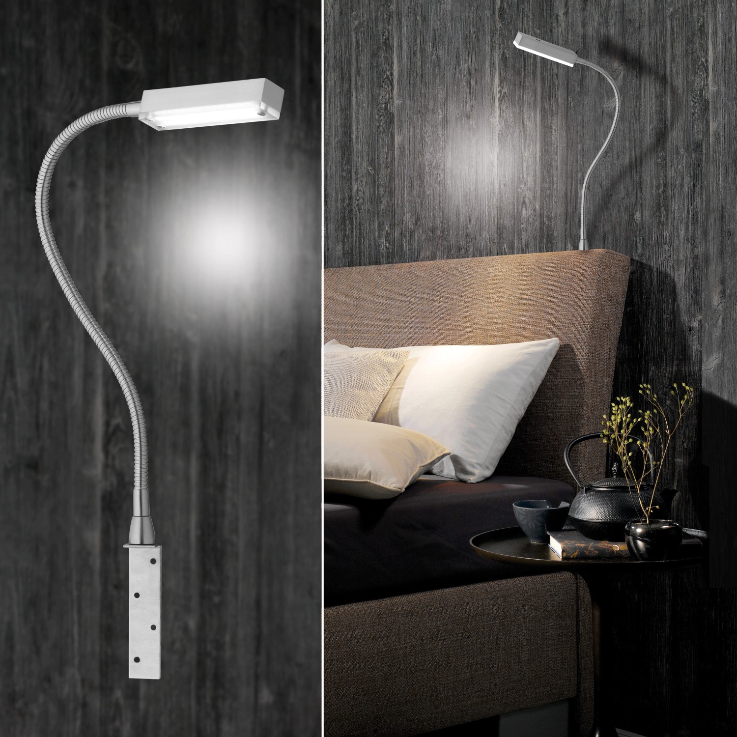 Fischer & Honsel LED-Bettleuchte Raik warmweiß
