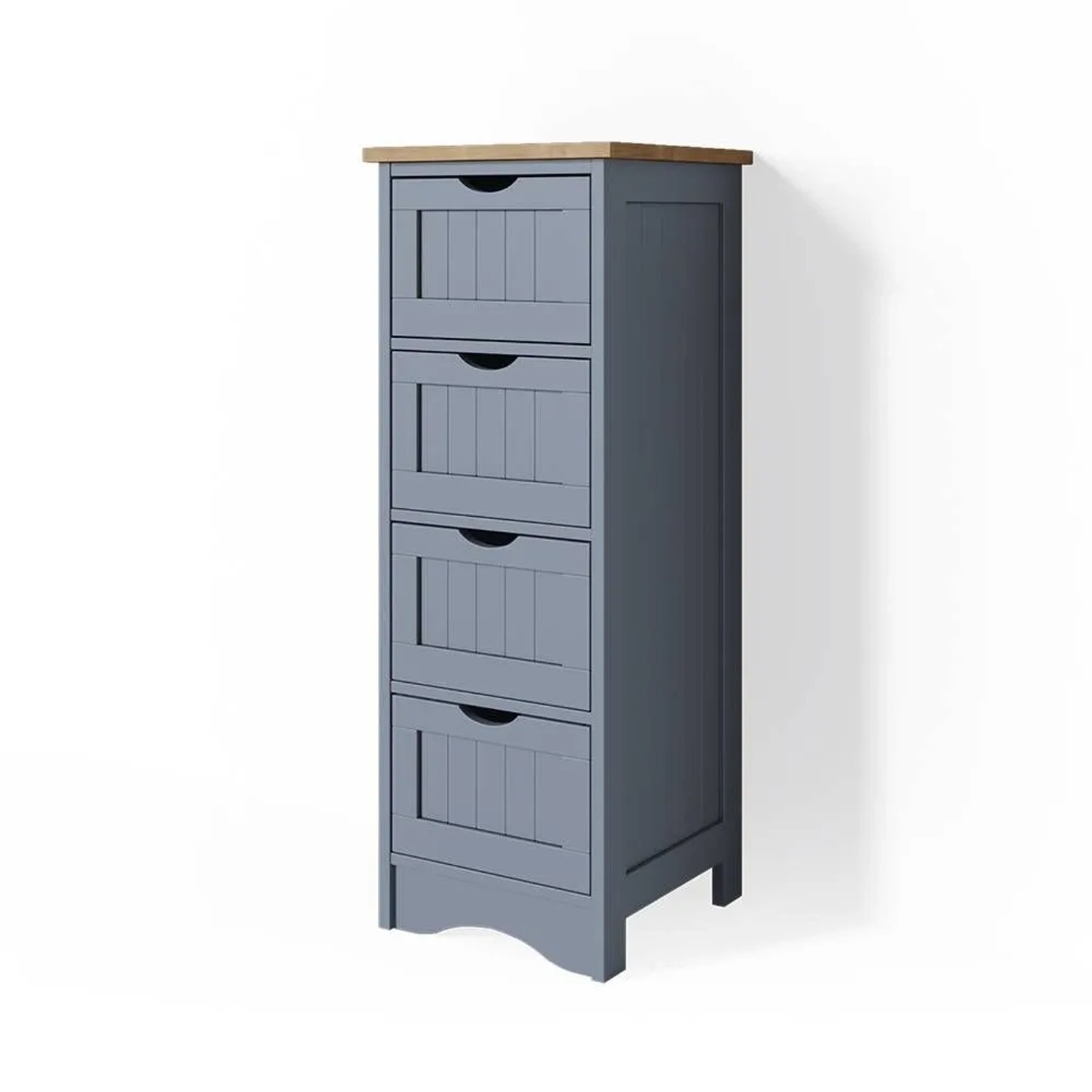 Vicco Badschrank Bianco Grau 30 x 81