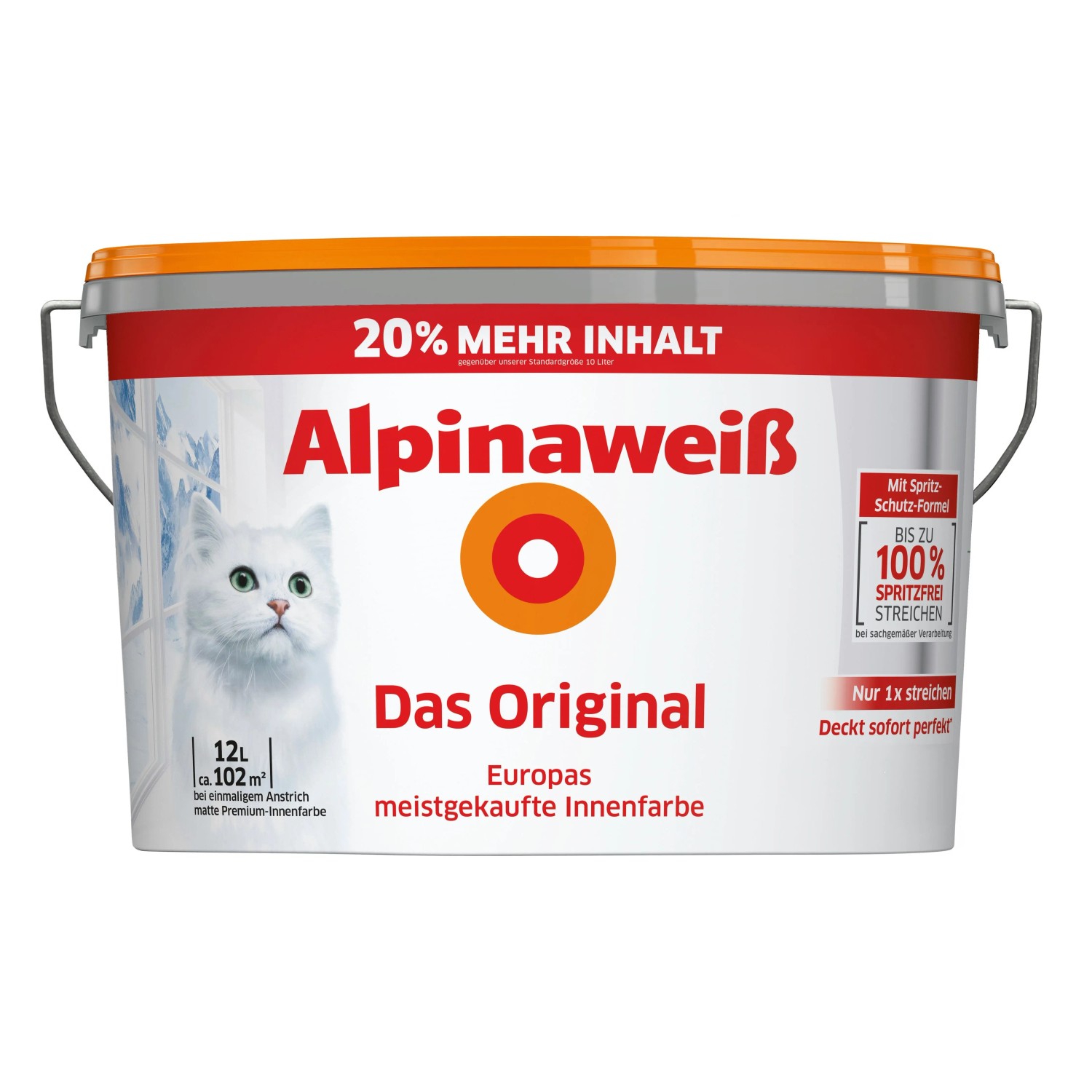 Alpina Wandfarbe Alpinaweiß Das Original Weiß Matt 12,