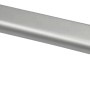 Alufarbener Möbelgriff aus Kunststoff, Lochabstand 96 mm.