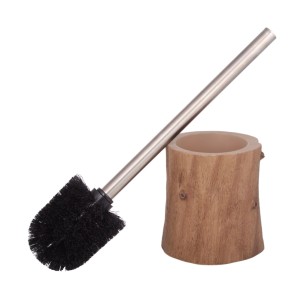 Sanilo WC-Bürste Old Tree mit Halter in Holzoptik und Edelstahlgriff.