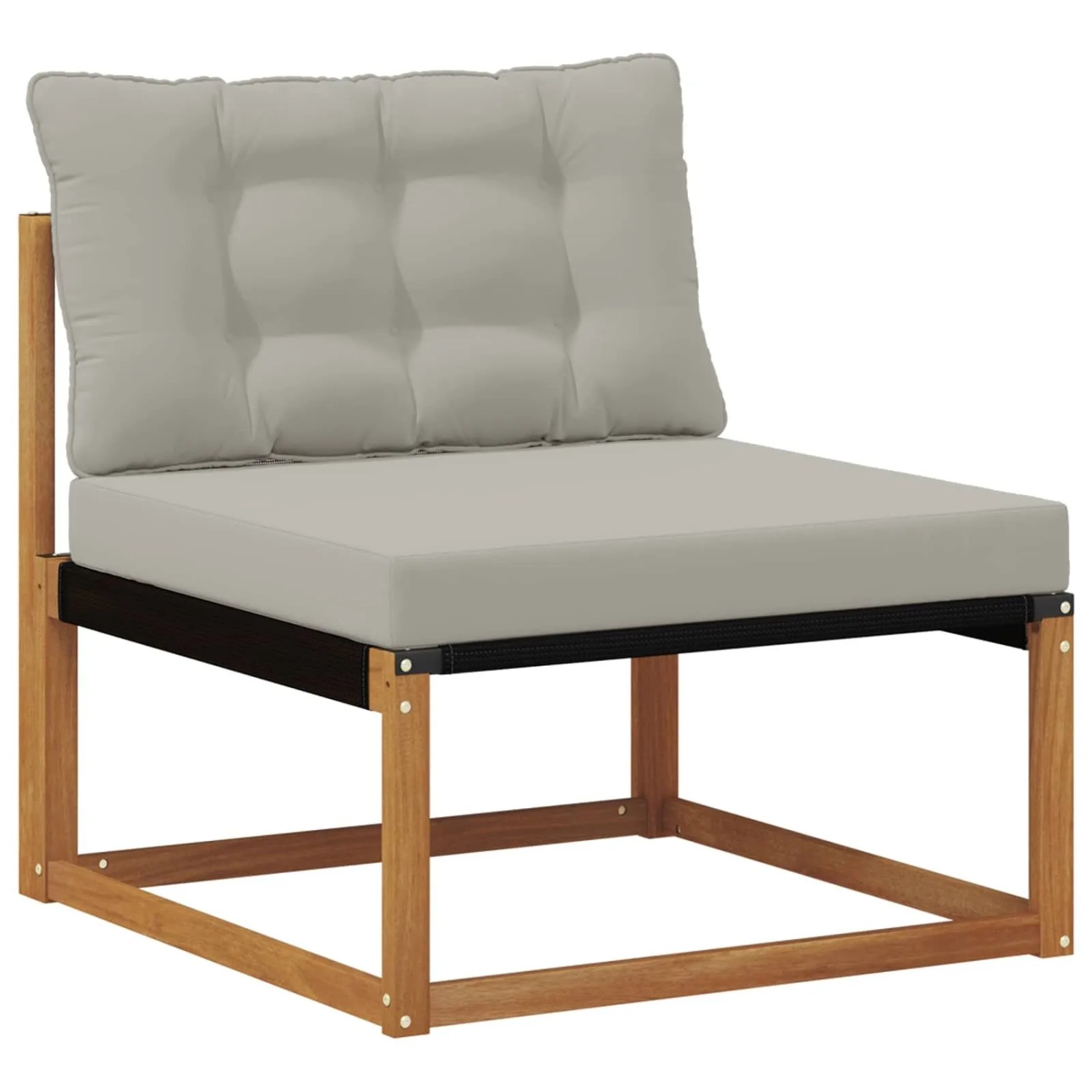 vidaXL Outdoor Mittelsofa Massivholz Akazie Natur 900634