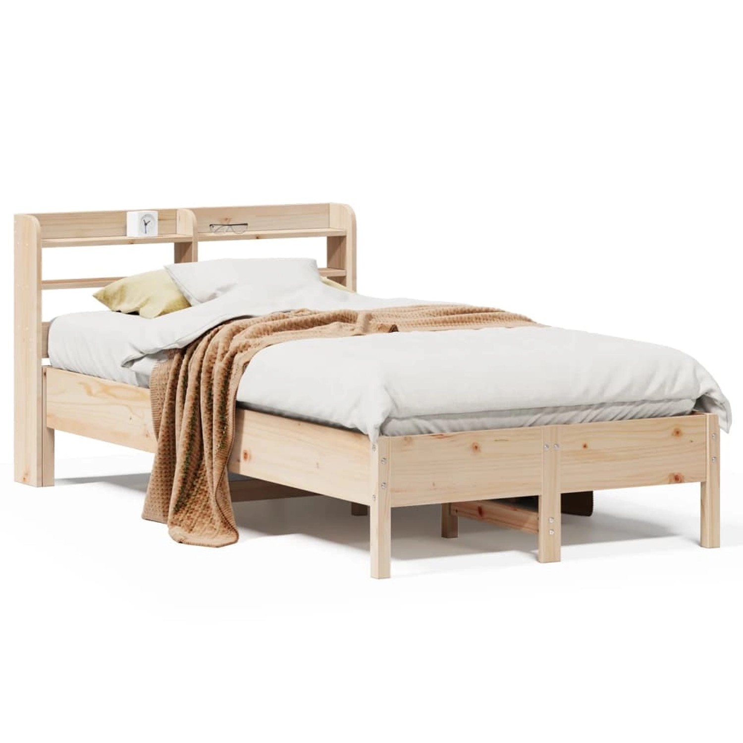 vidaXL Massivholzbett ohne Matratze 90x190 cm Kiefer 3306909 günstig online kaufen