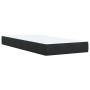 Schwarze vidaXL Boxspringbett Matratze, 100x200 cm, mit weißem Bezug.