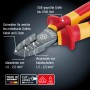 LUX Seitenschneider VDE Professional 190 mm: Zange zum Schneiden, Abisolieren und Verpressen von Kabeln.