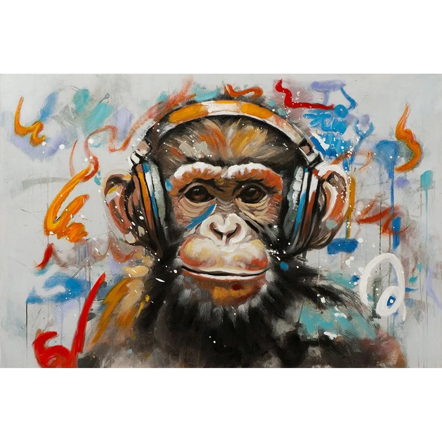 Art Universe Leinwandbild Let The Music Play 80 x 120 cm