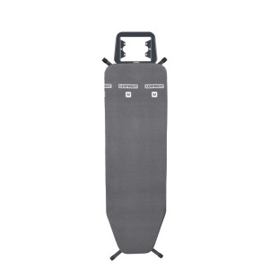 Leifheit Bügeltisch Classic M Black, anthrazit, mit kompakter Bügelfläche und fester Bügeleisenablage. Höhenverstellbares Bügelbrett.