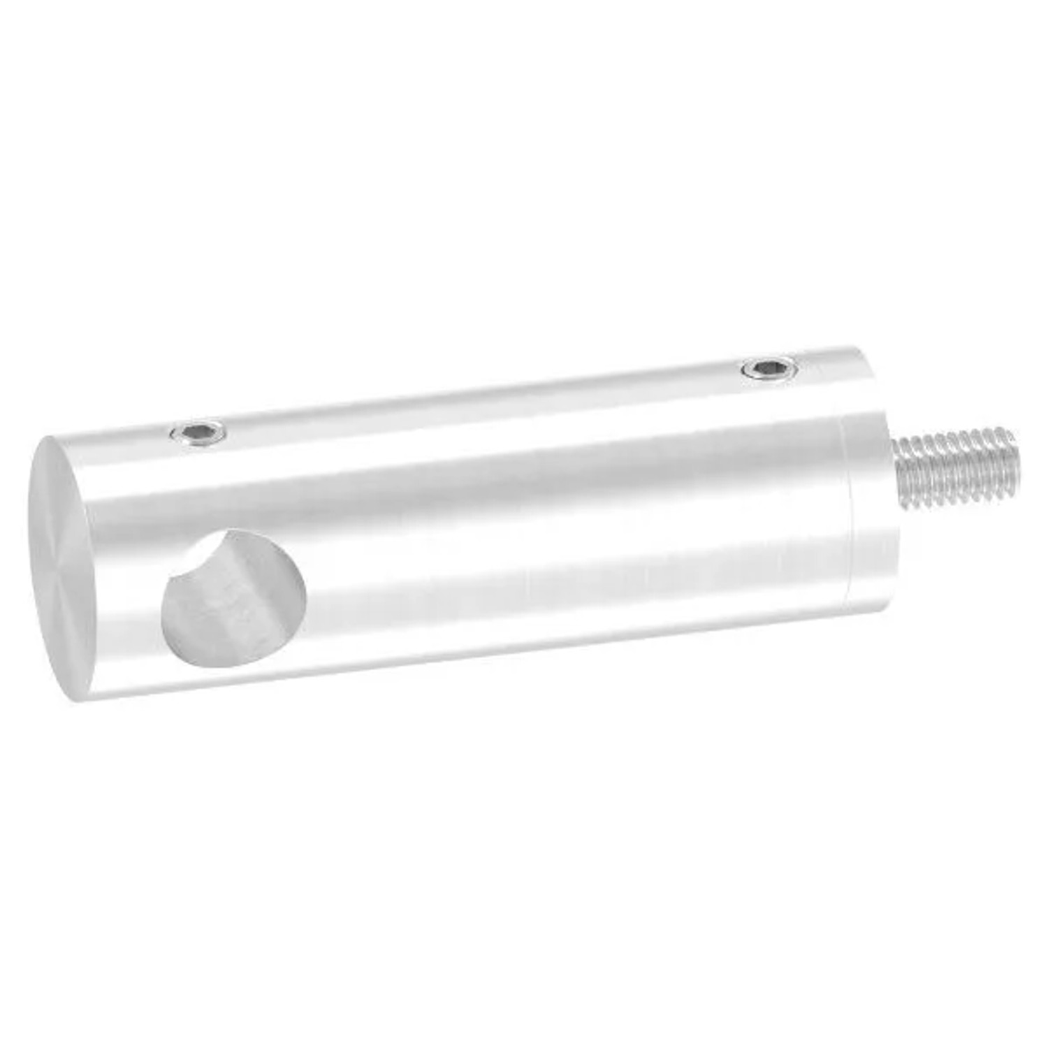 FeNau Querstabhalter V2A Edelstahl Lang 68 mm Anschluss FLACH Passend Für Rundstäbe 12 mm Inkl. Schrauben