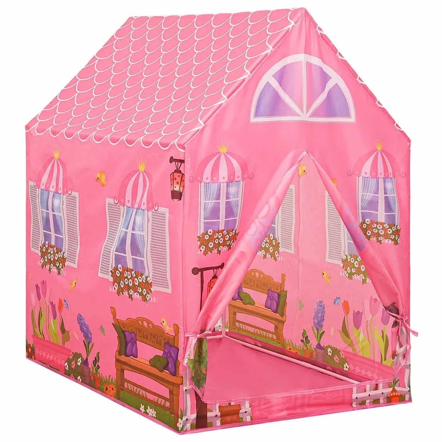 vidaXL Spielzelt für Kinder Rosa 69x94x104 cm 93681