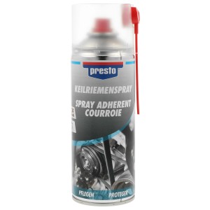 Presto Keilriemenspray 400ml: Spray zur Pflege und zum Schutz von Keilriemen im Auto.