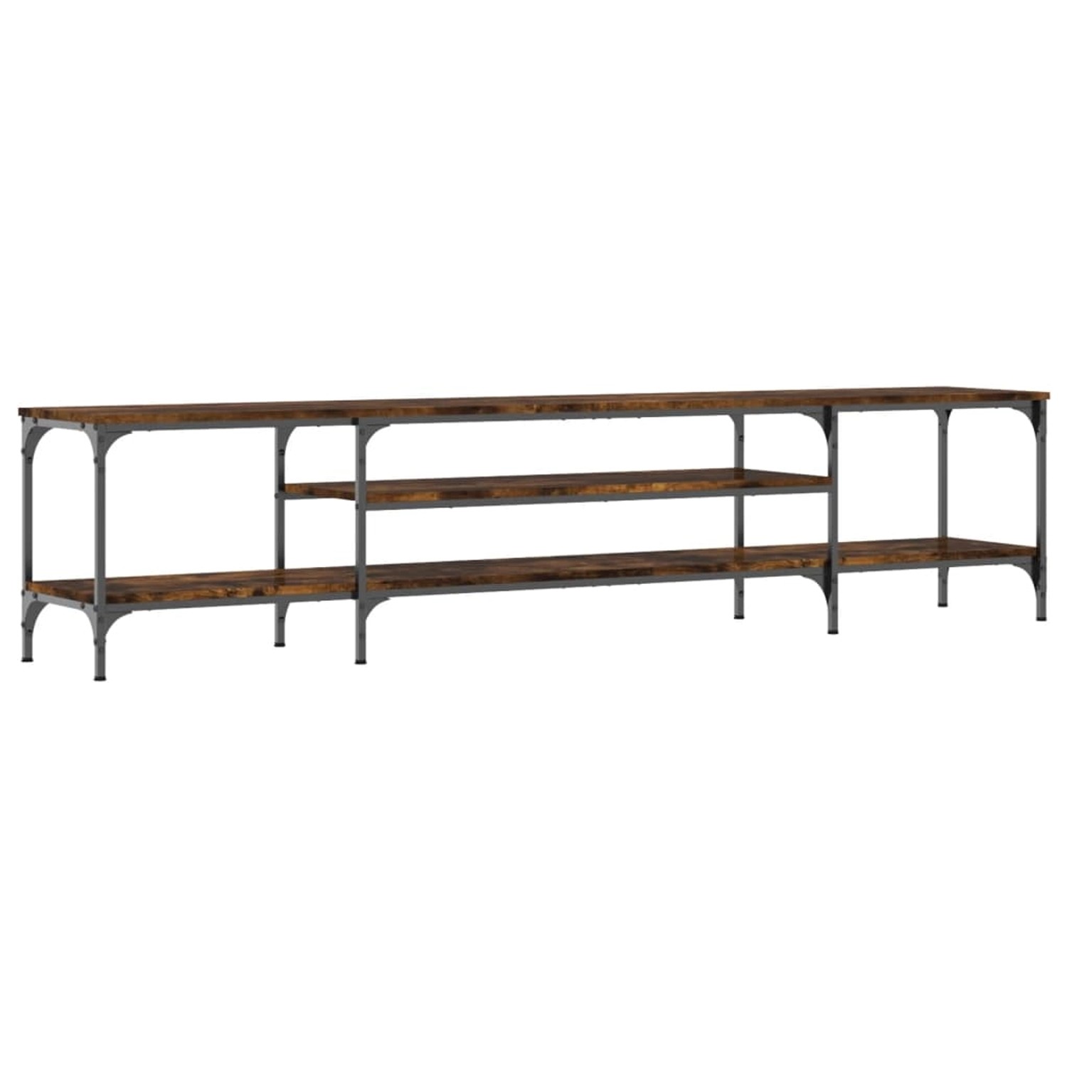 vidaXL TV-Schrank Räuchereiche 201x35x45 cm Holzwerkstoff & Eisen 831815 günstig online kaufen