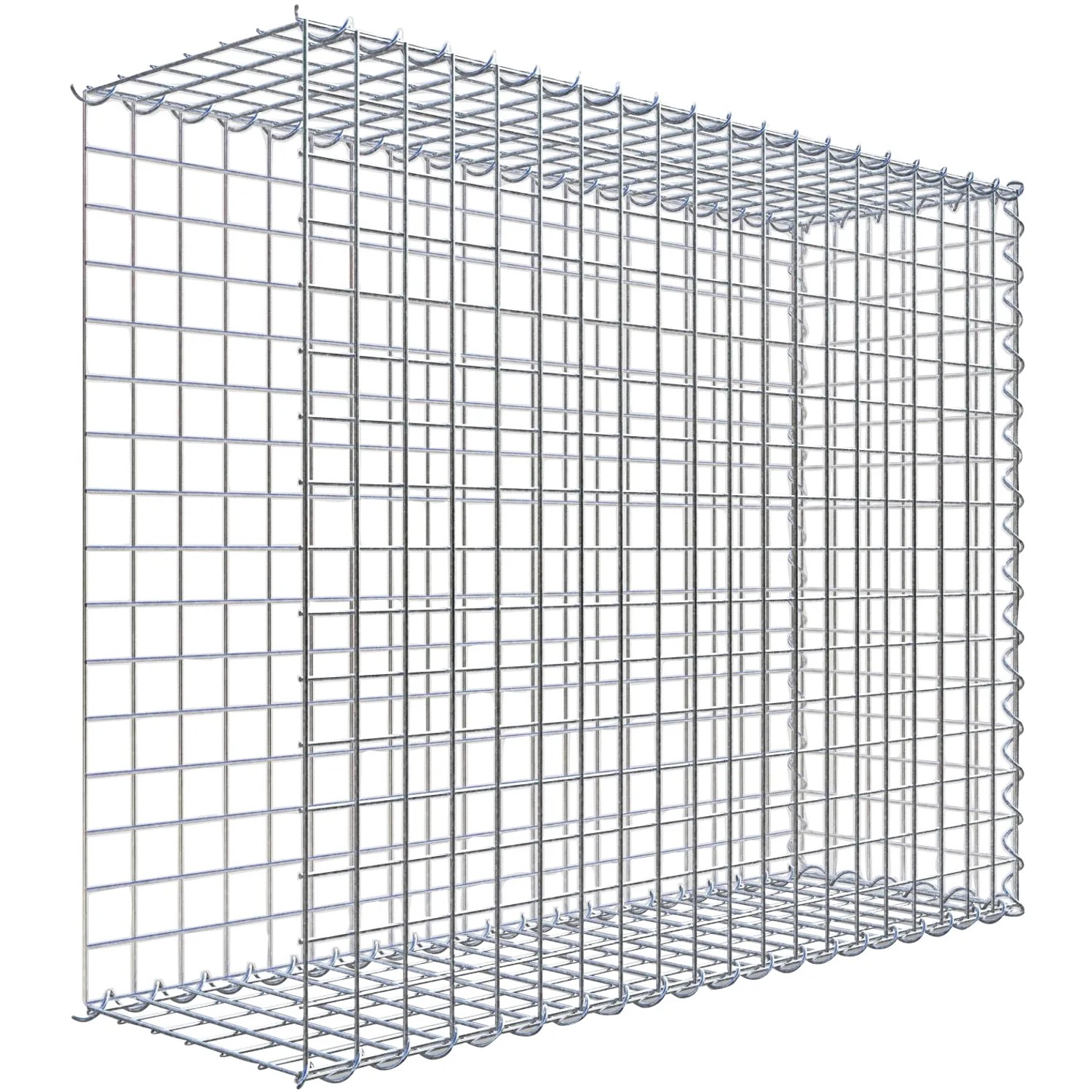Gabiona Gabione-Anbaukorb Typ 2 80 x 100 x 30 cm Maschenw 5 x 5 cm