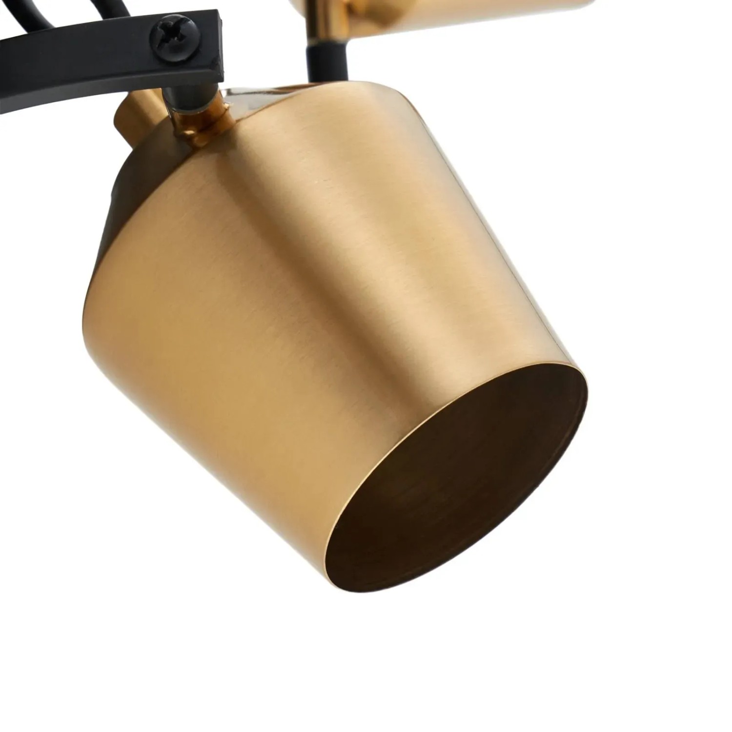 Moderner Lindby Strahler Sylveria, 3-flammig, Gold/Messing, für GU10 Leuchtmittel.