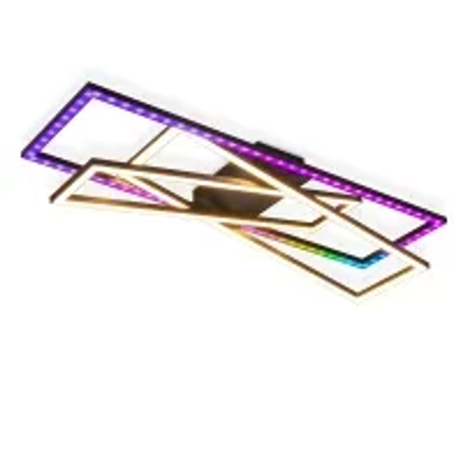 NETTLIFE LED Deckenleuchte aus Metall L75Schwarz