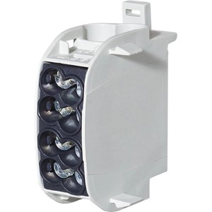 Leipold Hauptleitungs-Abzweigklemme, fingersicher, 1-polig, für 2x25 mm² und 2x16 mm² Kabel.