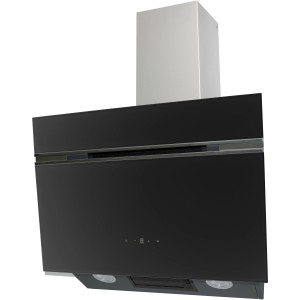 Wolkenstein Dunstabzugshaube W S5-60ABTZ in Schwarz mit LED-Beleuchtung.