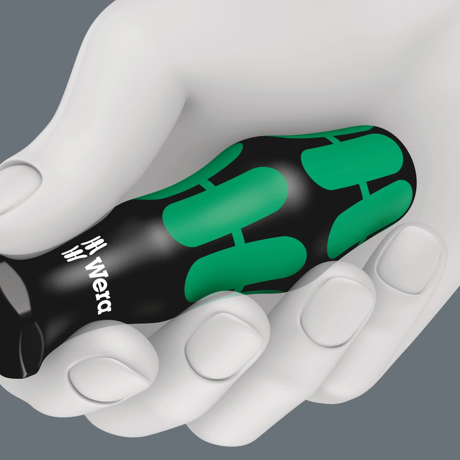 Wera Werkzeug-Set Kraftform Kompakt, 7-teilig, Schraubendrehergriff in Hand