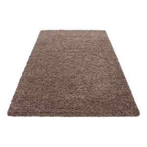 Ayyildiz Hochflorteppich Life 1500, Mokka, 200x290 cm. Flauschiger Shaggy Teppich.