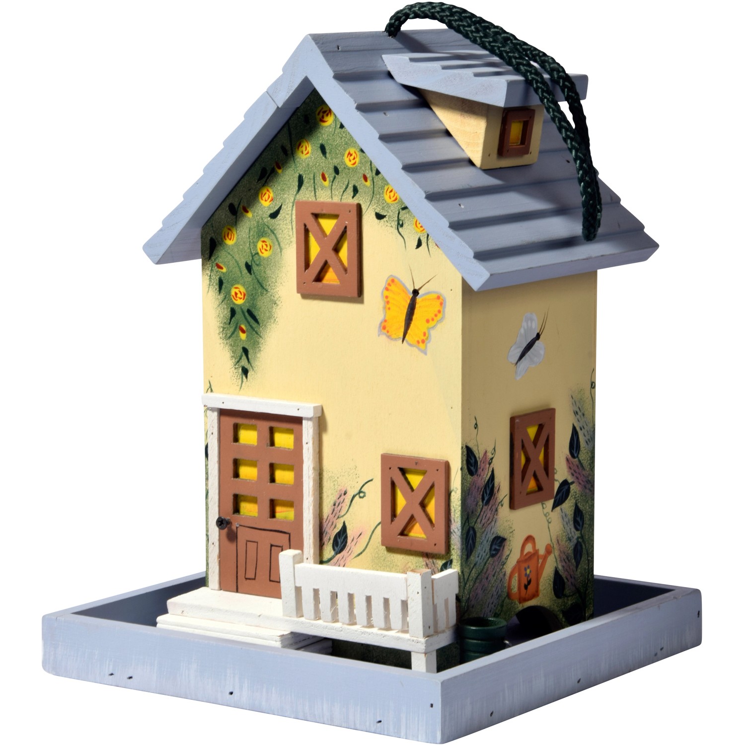 Vogelfutterhaus Holz Bunt FSC®