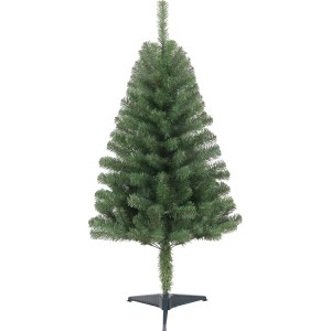 Grüne Kunsttanne Fundy, 120 cm hoch, inklusive Ständer. Ideal als Weihnachtsbaum für Innenräume.