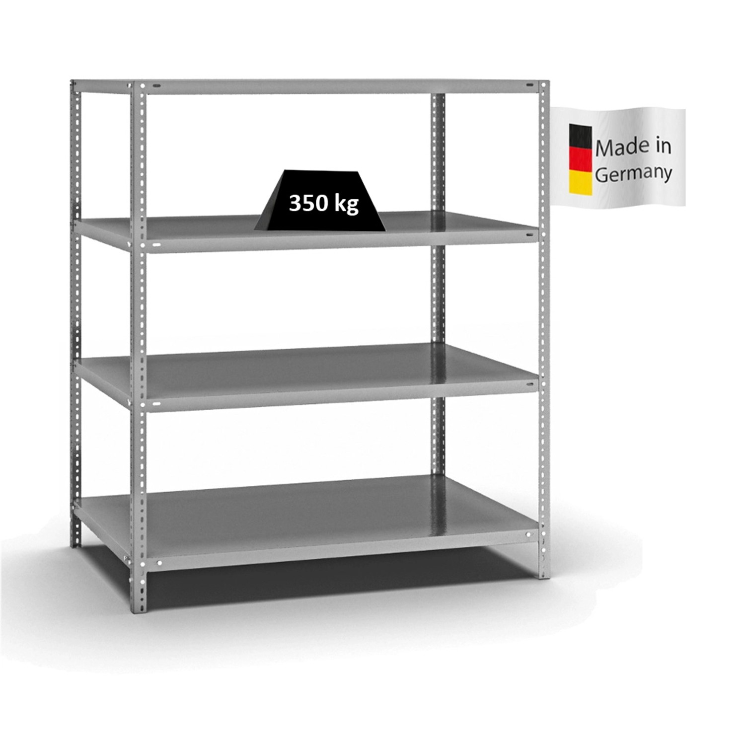 PROREGAL Fachbodenregal Schraubsystem Heavy-Duty Grundregal HxBxT 150 x 130 günstig online kaufen