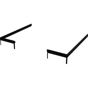 Fundament für Juliana Anlehn-Gewächshaus Veranda 6,6 m², Stahl, schwarz pulverbeschichtet.