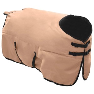 vidaXL Pferdedecke Cappuccino 155 cm Polyester 42013115