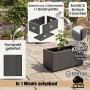 BigDean Pflanzkasten 80L 80 x 36 x 35 cm Ablaufboden Winterfest Pflanzkübel_6
