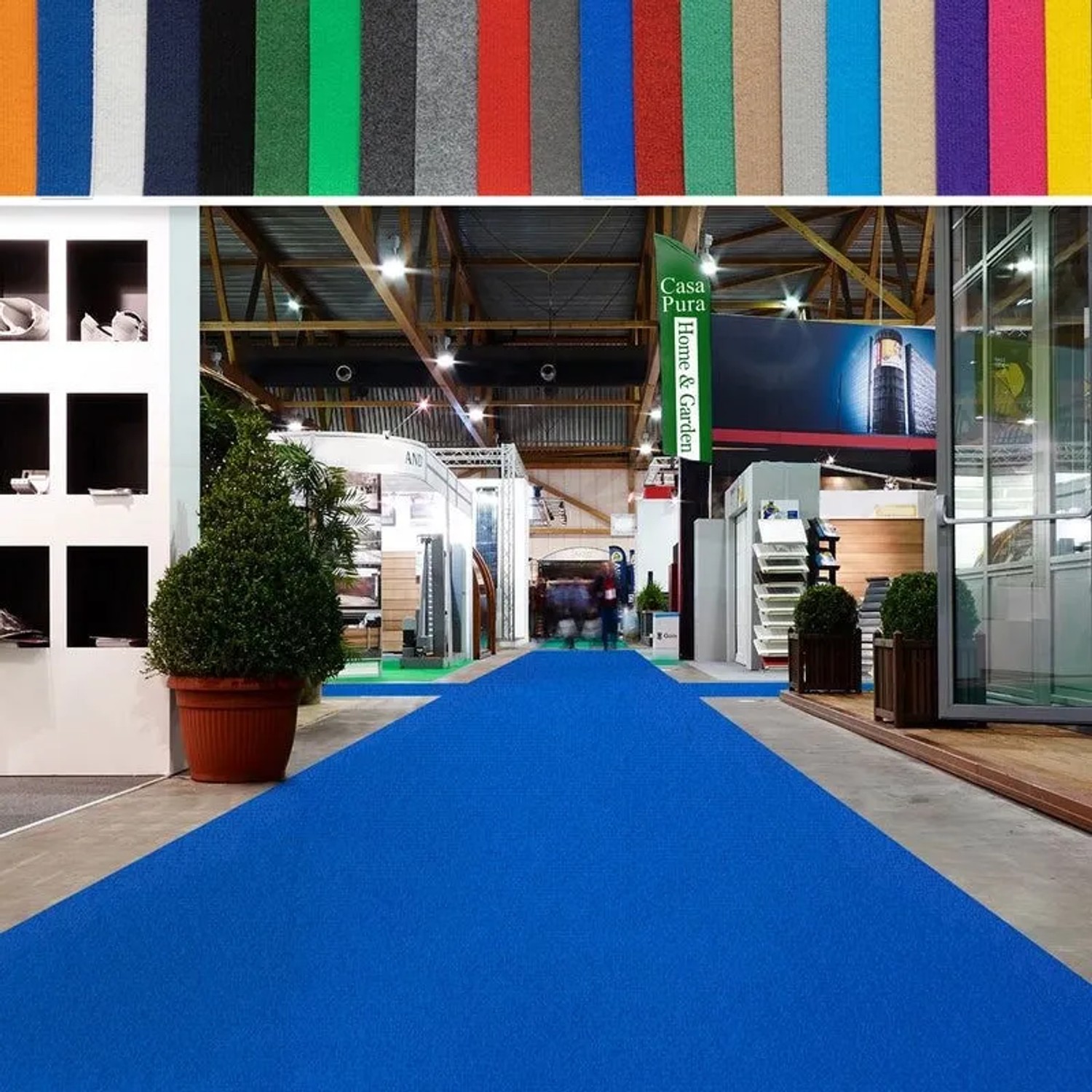 Floordirekt Messeteppich Sintra Pflegeleichter Gangläufer Royalblau 100 x 700 cm_8