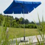 Schneider Balkonschirm Locarno, 180x120 cm, Royalblau mit Push-Up Mechanik im Garten.