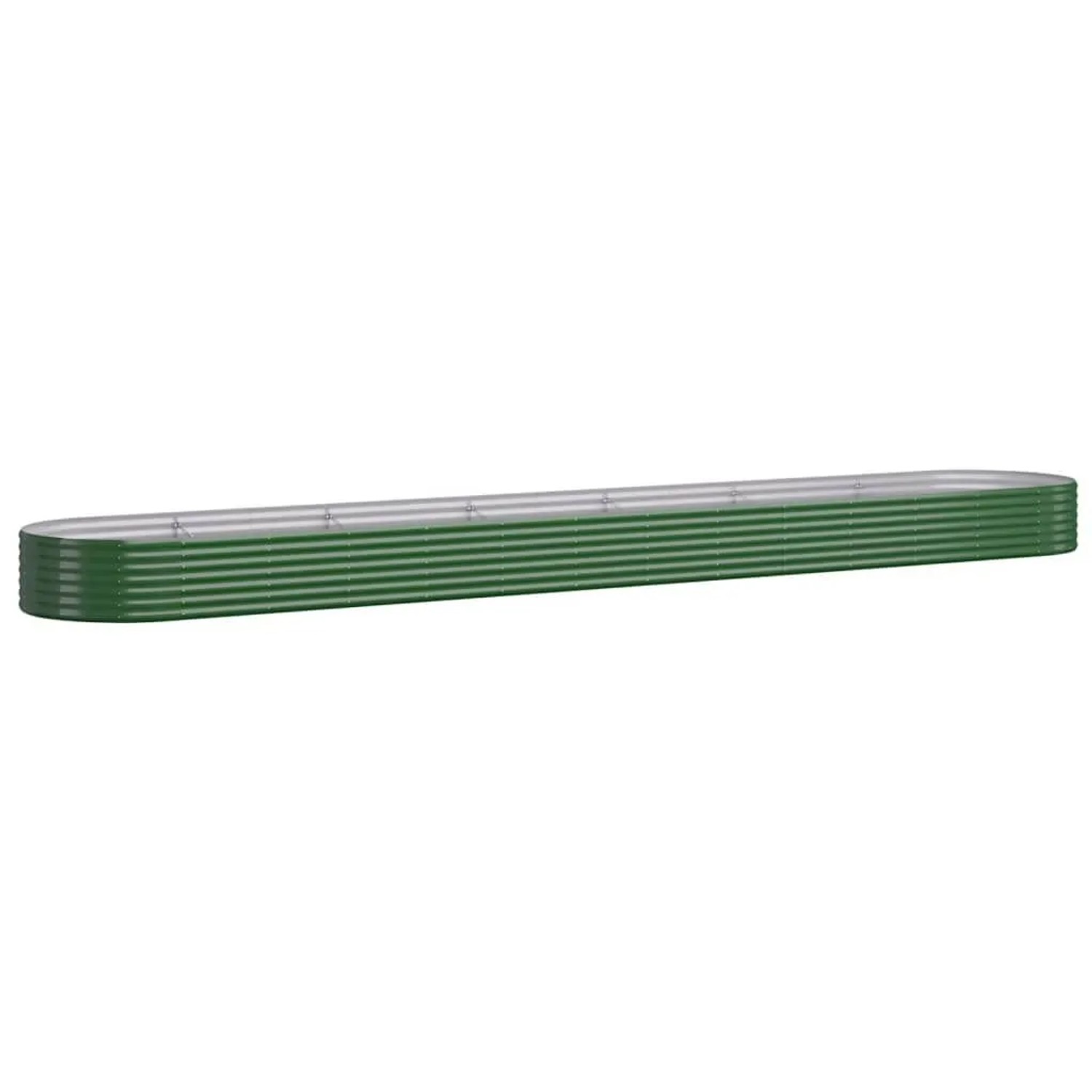 vidaXL Hochbeet Verzinkter Stahl 544x100x36 cm Grün 319013