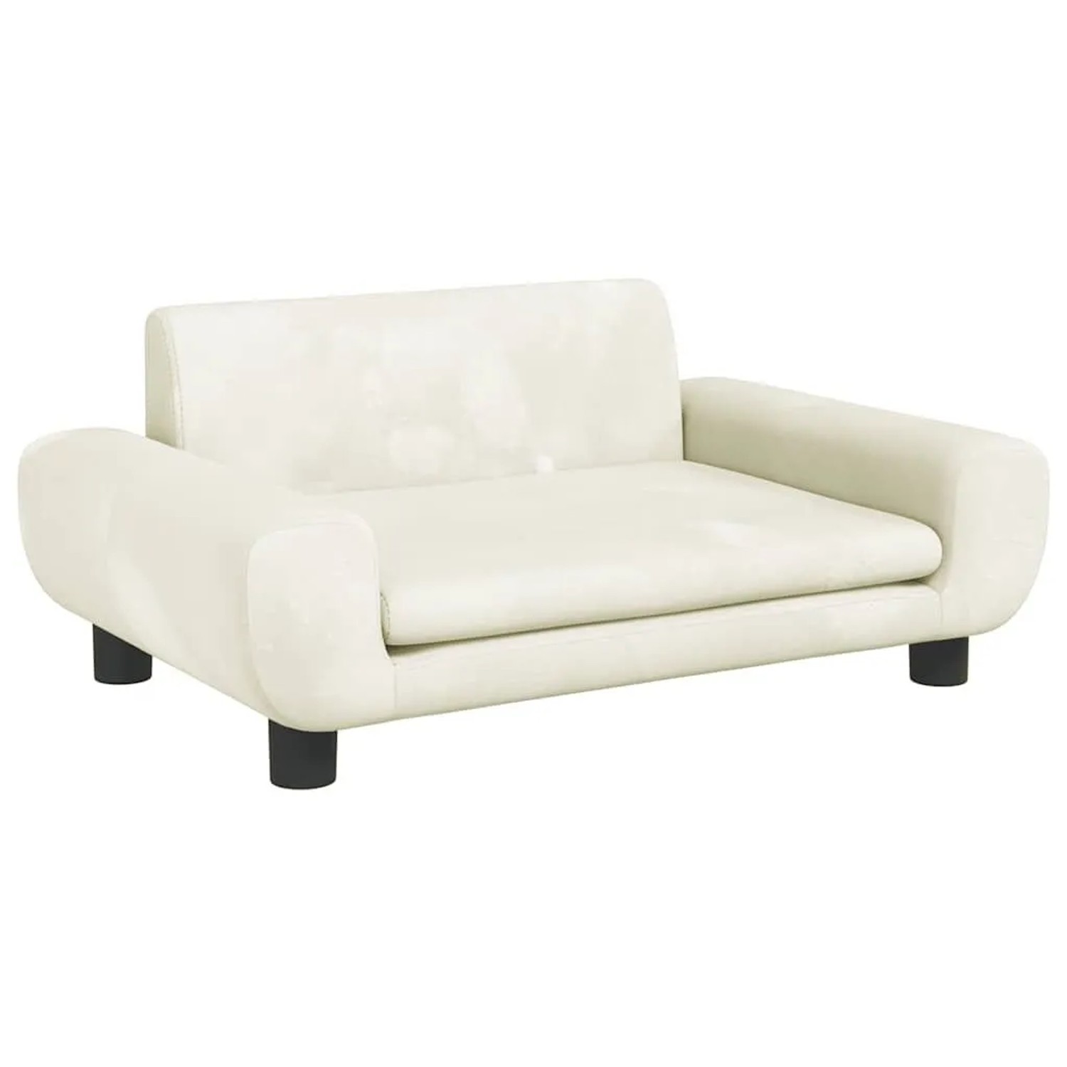 vidaXL Kindersofa Creme 70x45x33 cm Samt 3196392