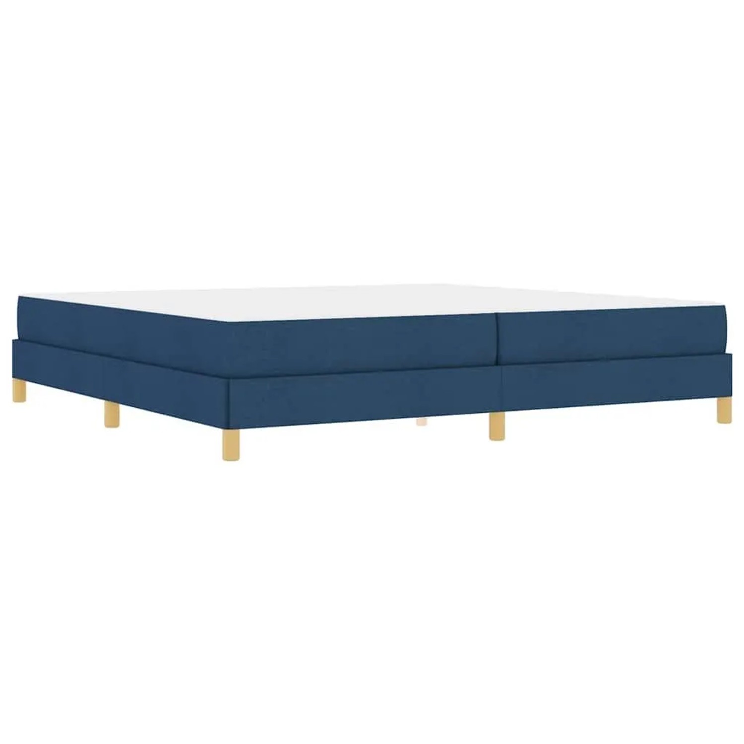 vidaXL Boxspringbett Blau 200 x 200 cm Stoff 3398597 günstig online kaufen