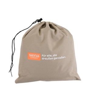 Siena Garden Schutzhülle für Lounge Plus, beige, in Aufbewahrungstasche mit Kordelzug.