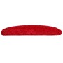 Rote, halbrunde Stufenmatte (65x21x4 cm) aus PP, 10er Set.