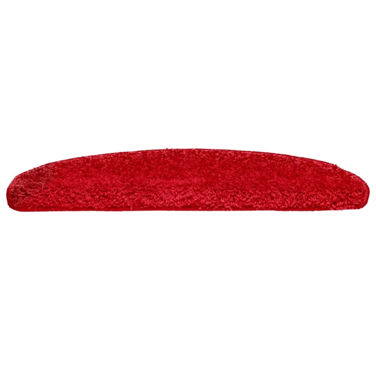 Rote, halbrunde Stufenmatte (65x21x4 cm) aus PP, 10er Set.