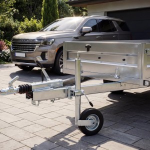 Wiltec Stützrad 362Kg Inkl. Klemmhalter & Schellen Wohnwagen Anhänger Stütze