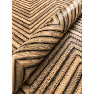 Newroom Vliestapete Yasha Brown Holz Modern FSC®