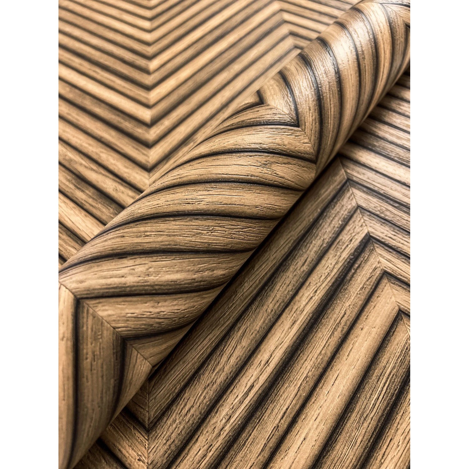 Newroom Vliestapete Yasha Brown Holz Modern FSC®