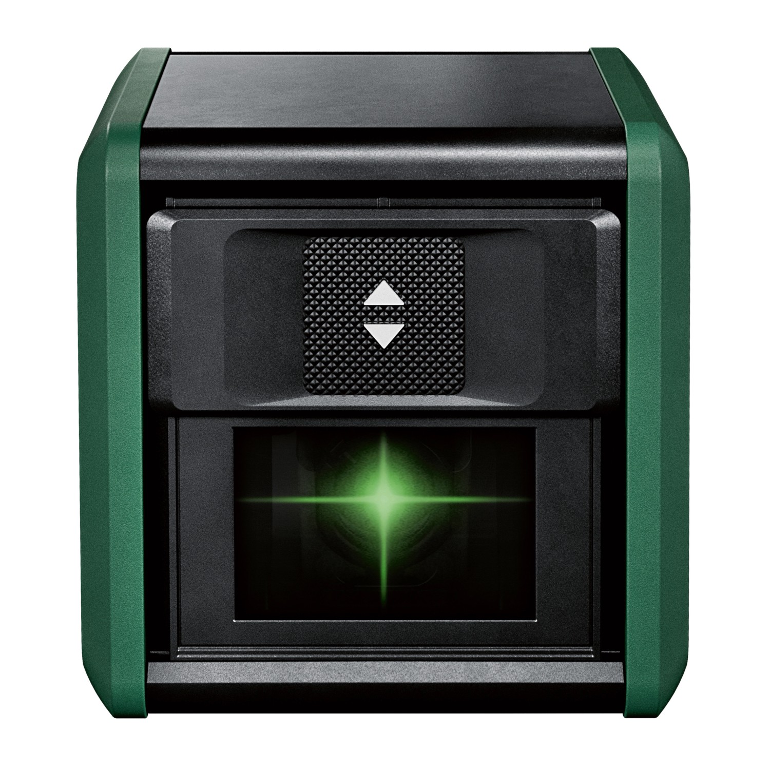 Bosch Quigo Green Kreuzlinienlaser: Selbstnivellierendes Messwerkzeug mit grünen Laserlinien.