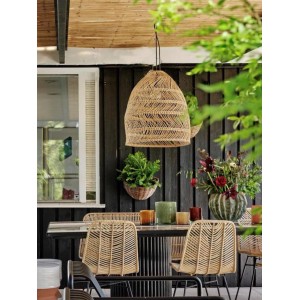 PR Home Maja Outdoor Pendelleuchte aus Naturmaterial, geflochtenes Design.
