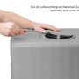 Montage des 4rain Wandtank Slim 650L Steingrau: Zubehör unter dem Deckel.