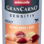 Animonda Gran Carno Adult Hundenassfutter, Dose mit Huhn und Reis, Alleinfutter für ausgewachsene, sensible Hunde.