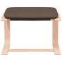 Dunkelbrauner vidaXL Relaxsessel Hocker mit Holzgestell. Fußhocker für Relaxsessel.