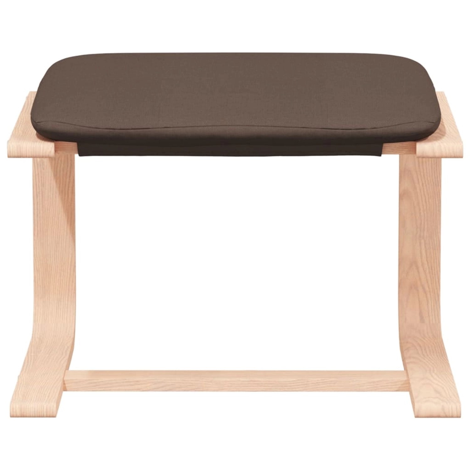 Dunkelbrauner vidaXL Relaxsessel Hocker mit Holzgestell. Fußhocker für Relaxsessel.