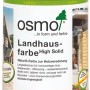 Osmo Landhausfarbe Nordisch Rot, 750ml Dose. Wetterschutzfarbe für Holz im Außenbereich.