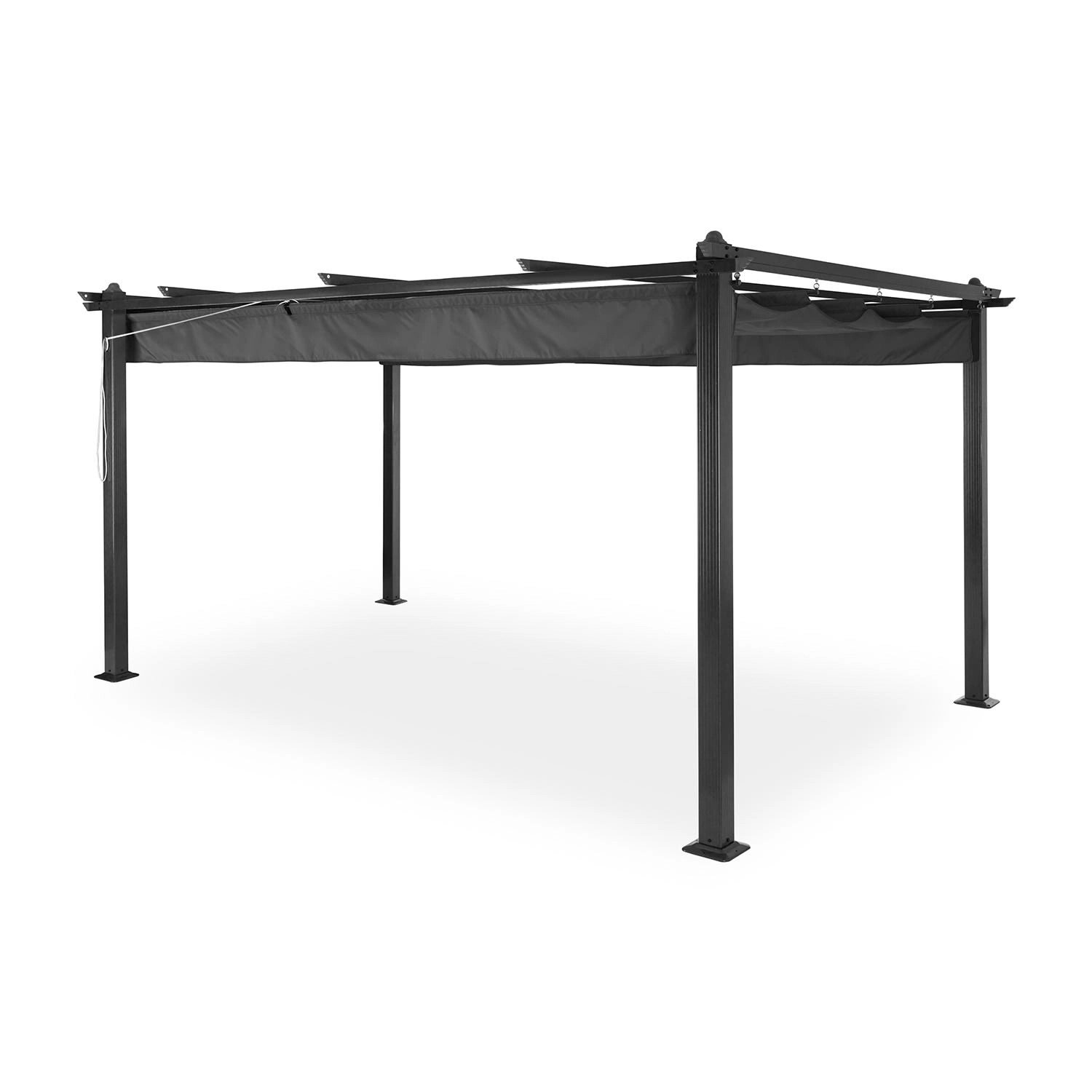 Blumfeldt Pantheon Pergola Vordach Gartenpavillon 3x4 m Aluminium Sonnendac günstig online kaufen