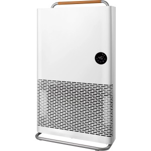 Weißer Kompakt-Konvektor 2200 W WiFi mit Display und Tragegriff. Elektrisches Heizgerät für Innenräume.